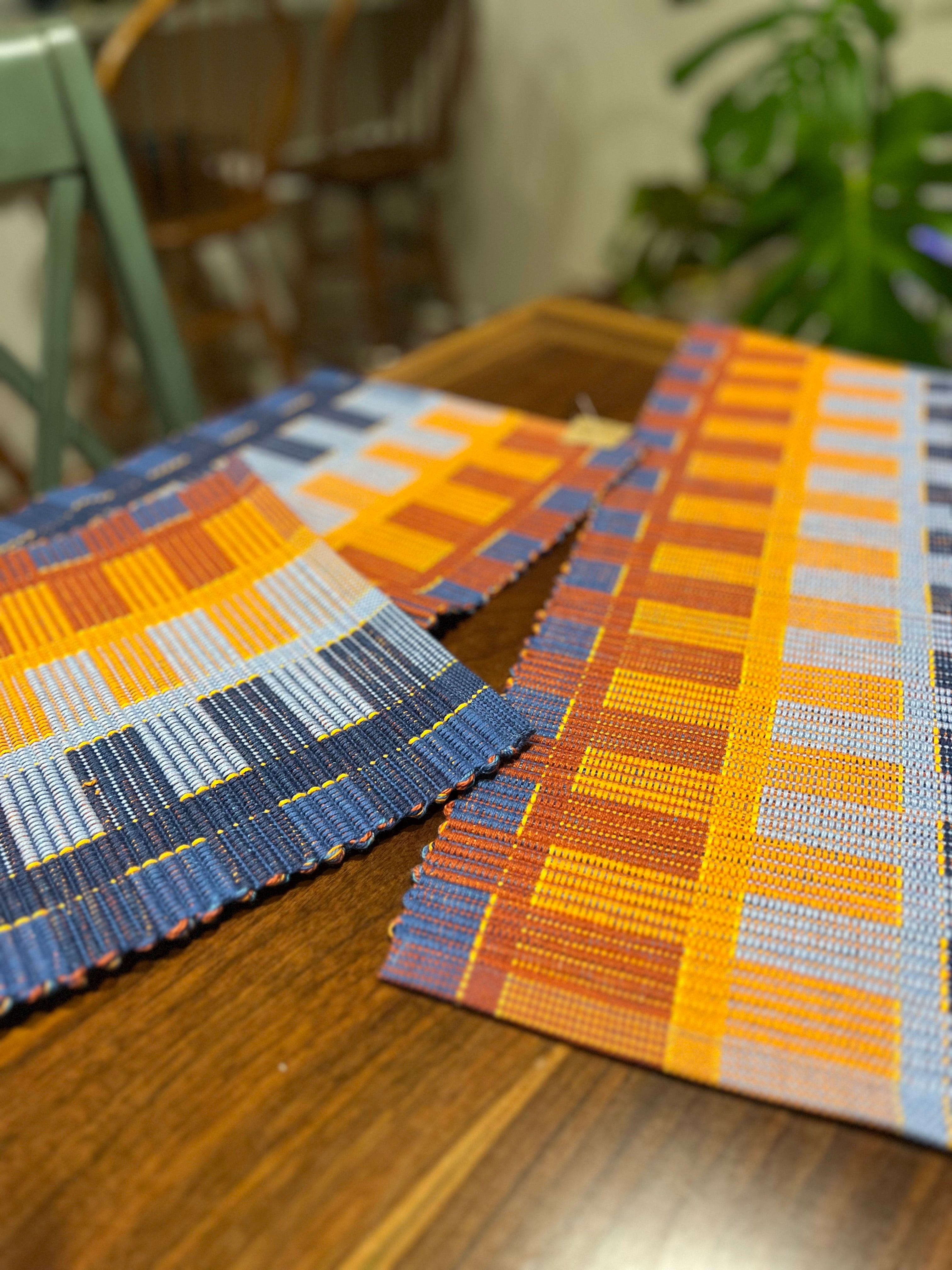 Rep Weave Fire & Ice Table Runner