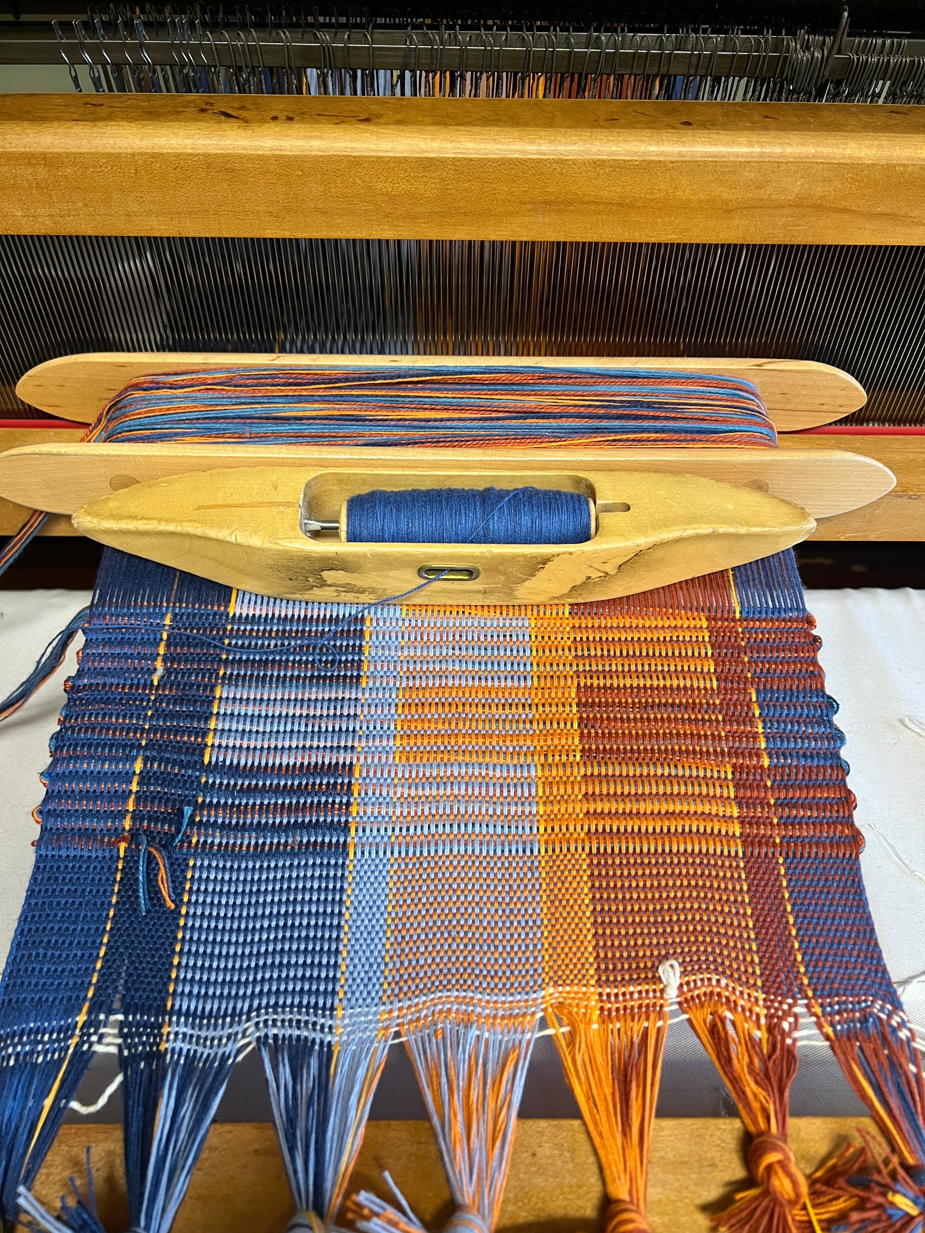 Rep Weave Fire & Ice Table Runner