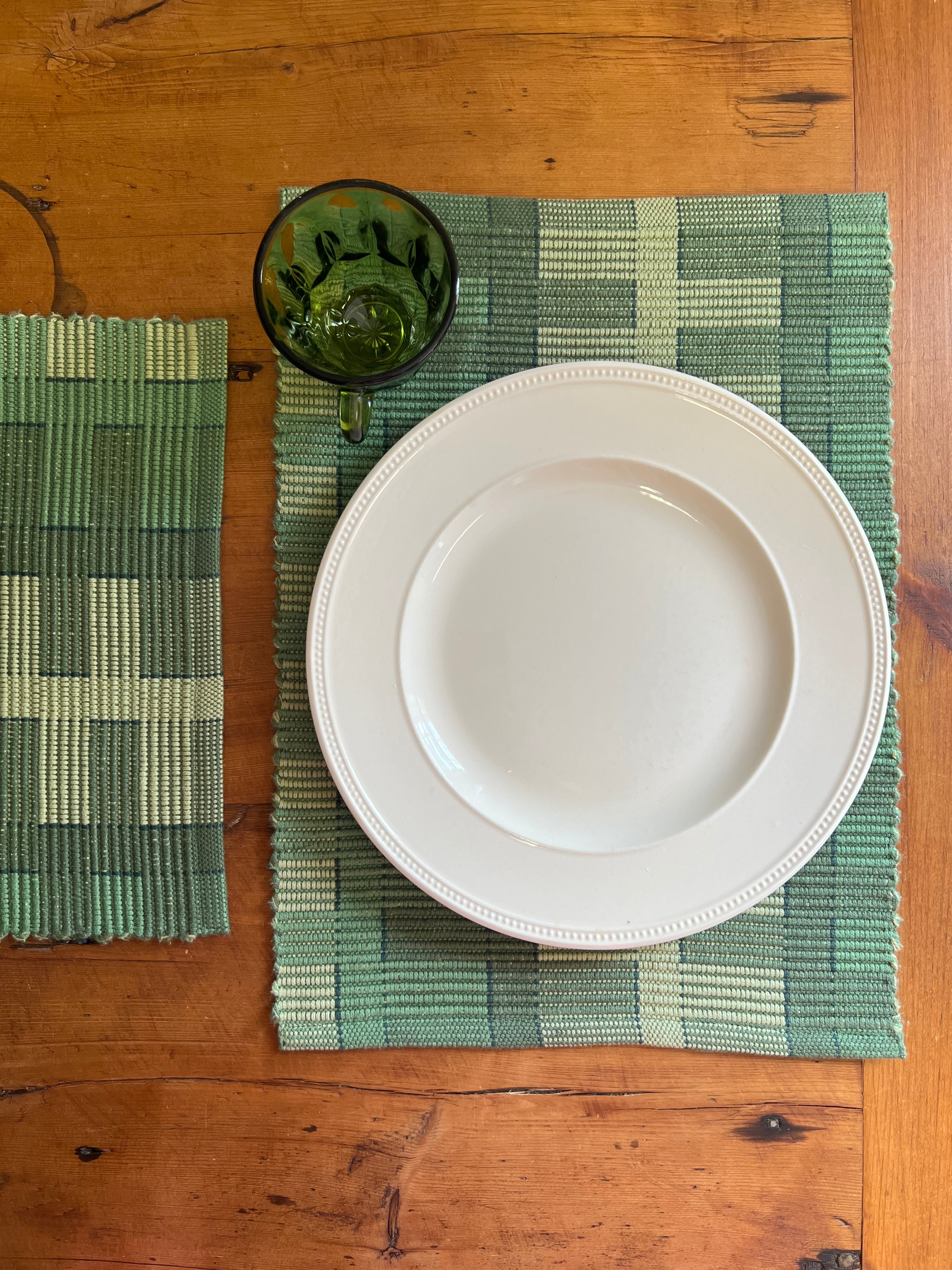 Woven Placemat • Green Grass