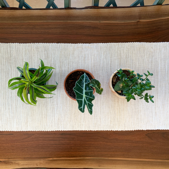 White Sand Table Runner