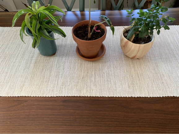 White Sand Table Runner