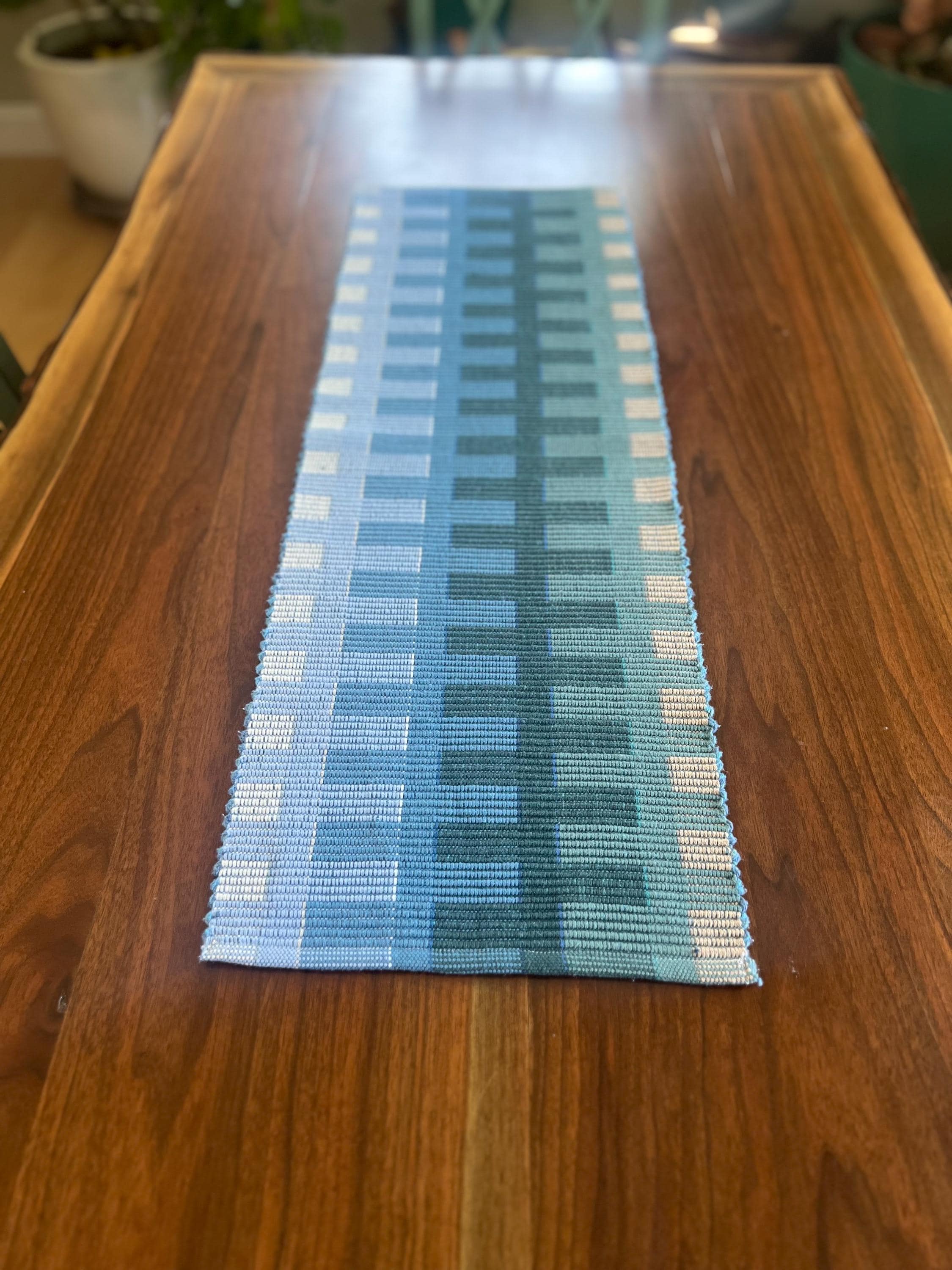 Woven Table Runner • Stormy Seas