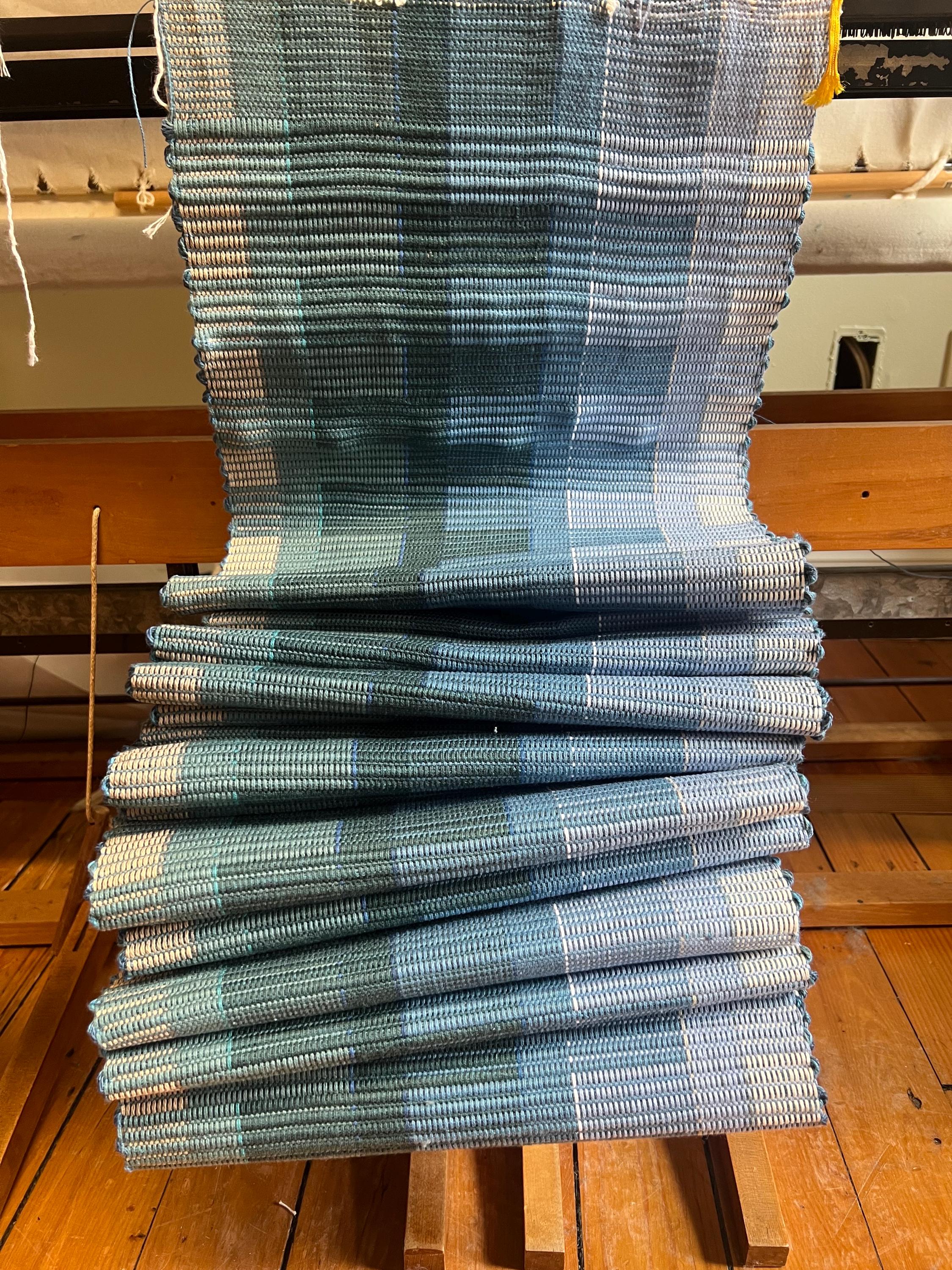 Woven Table Runner • Stormy Seas