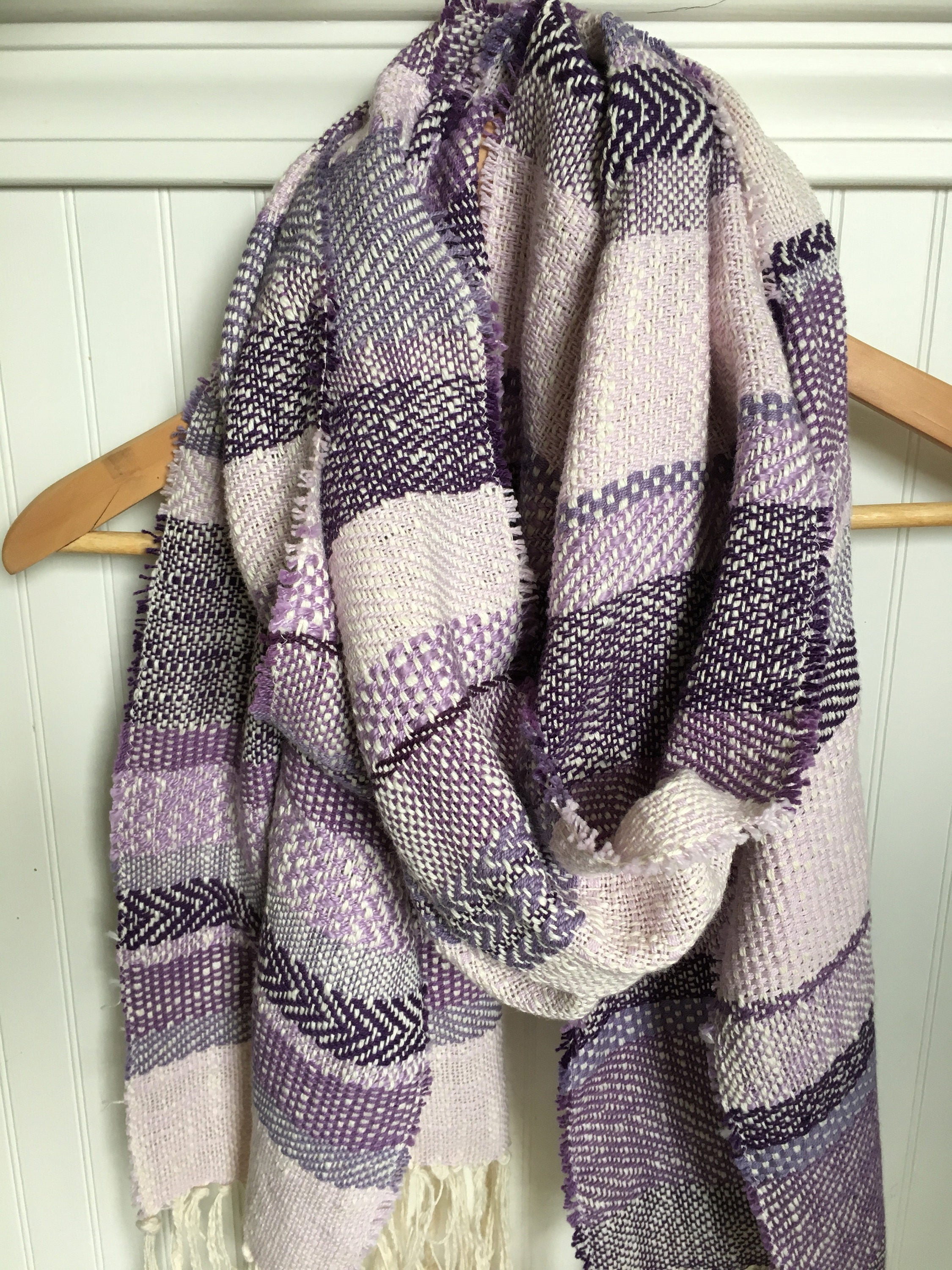 Woven Blanket Scarf Boho Scarf