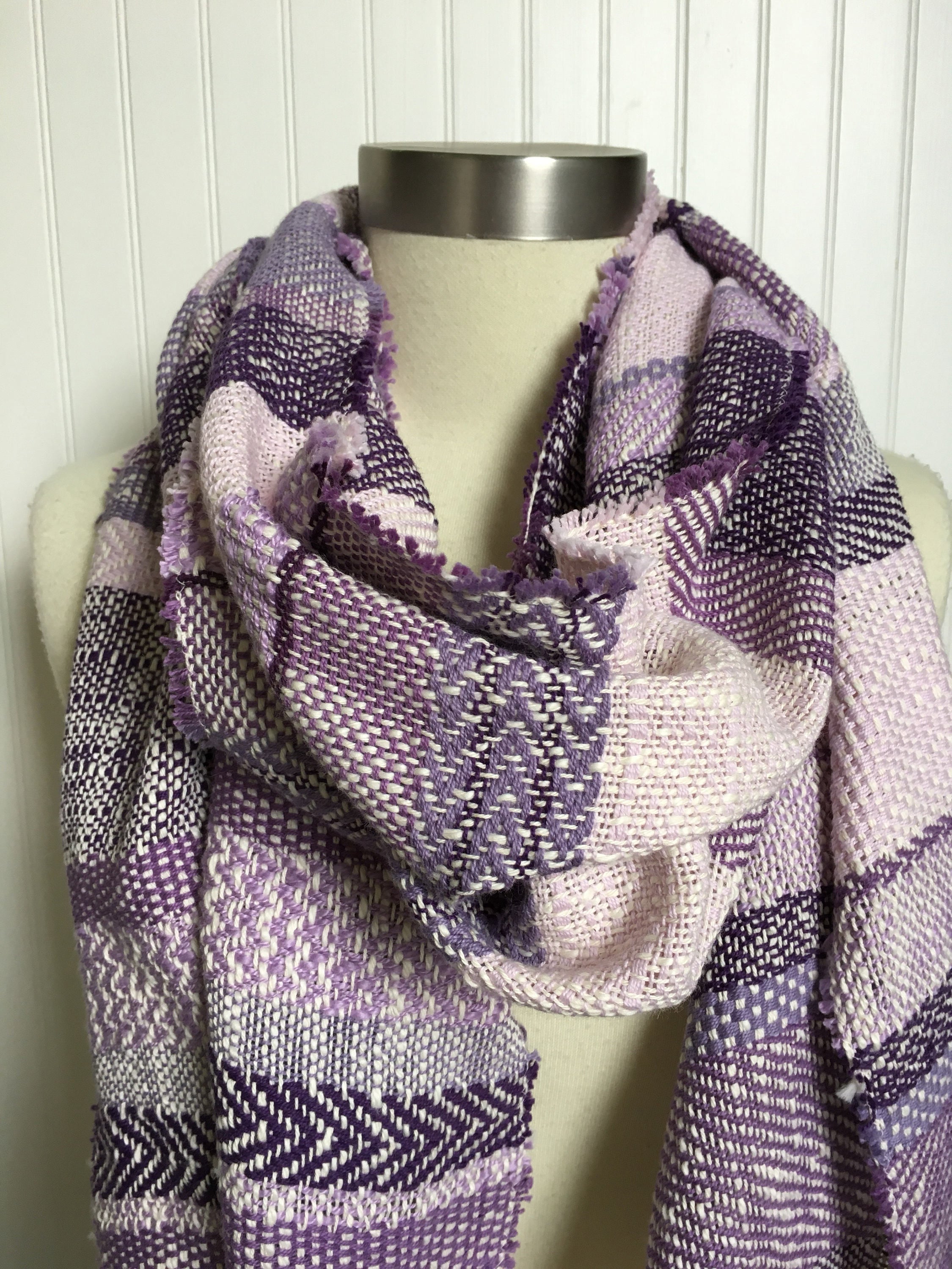 Woven Blanket Scarf Boho Scarf