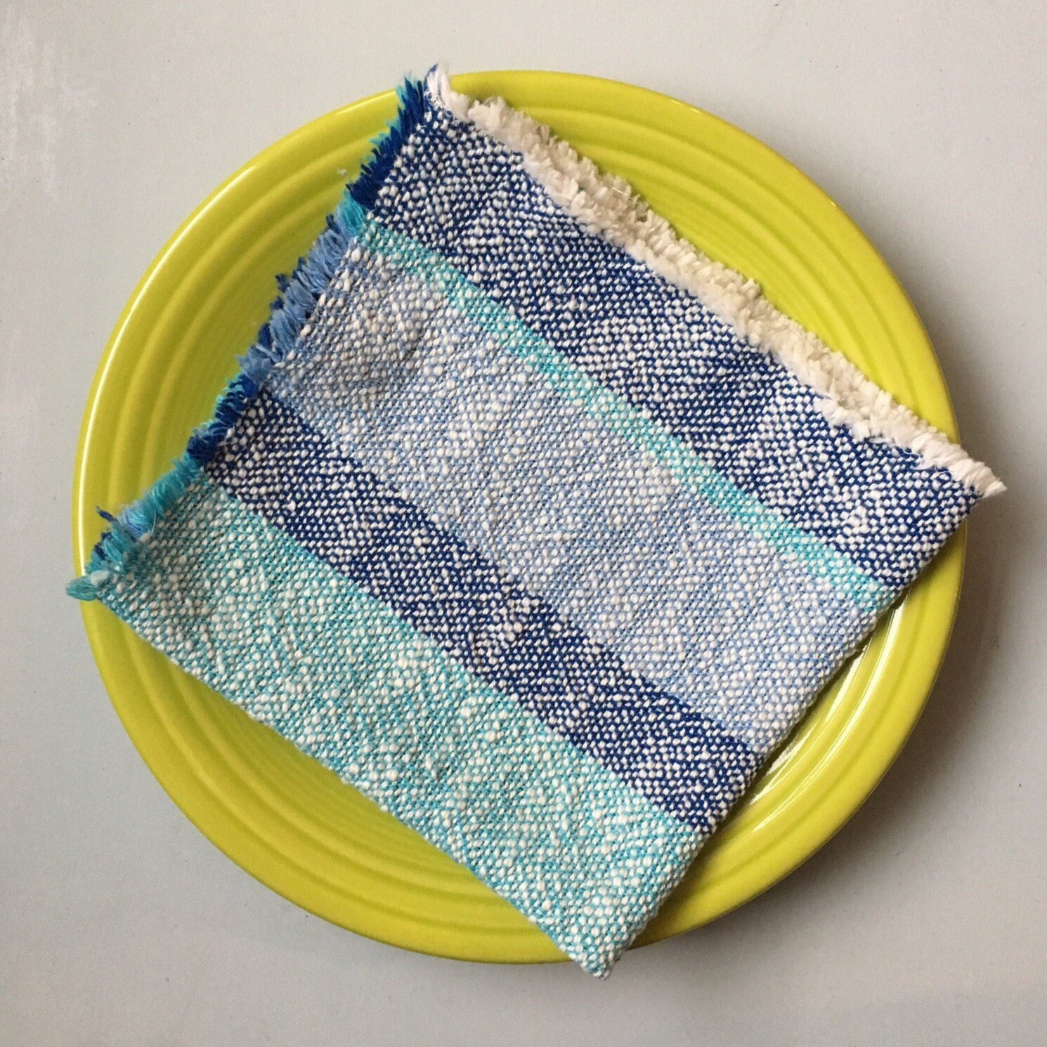 blue napkin