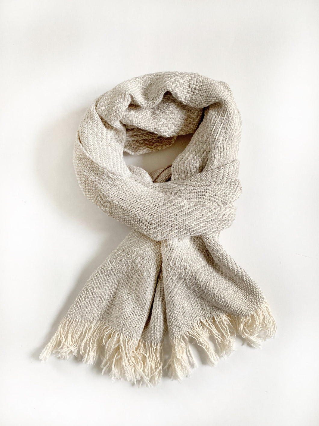 Cloudy Gray Pattern Scarf • WIDE