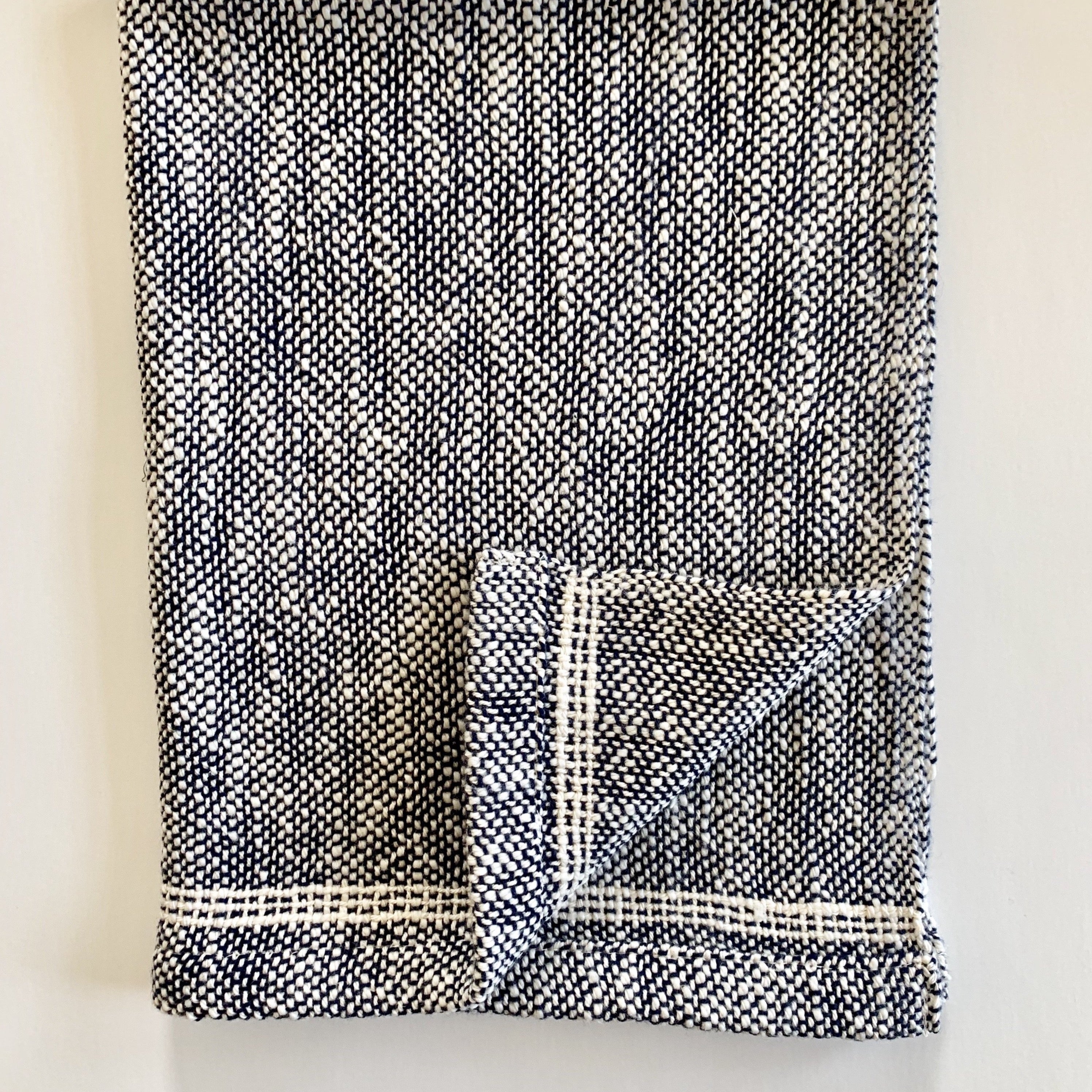 navy blue dish towel